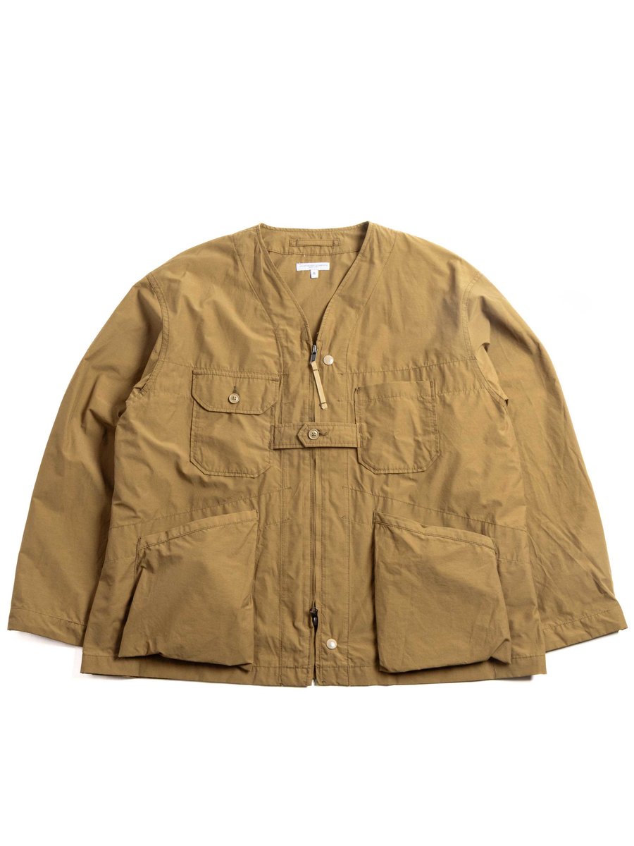 CARDIGAN JACKET BROWN LT.WEIGHT NYCO CLOTH