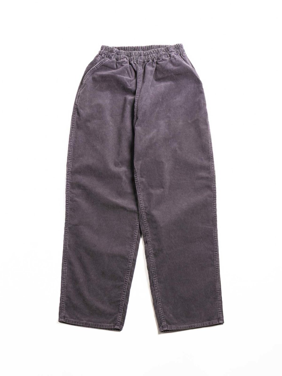 H.UNIT CORDUROY EASY PANTS (UW) GRAY
