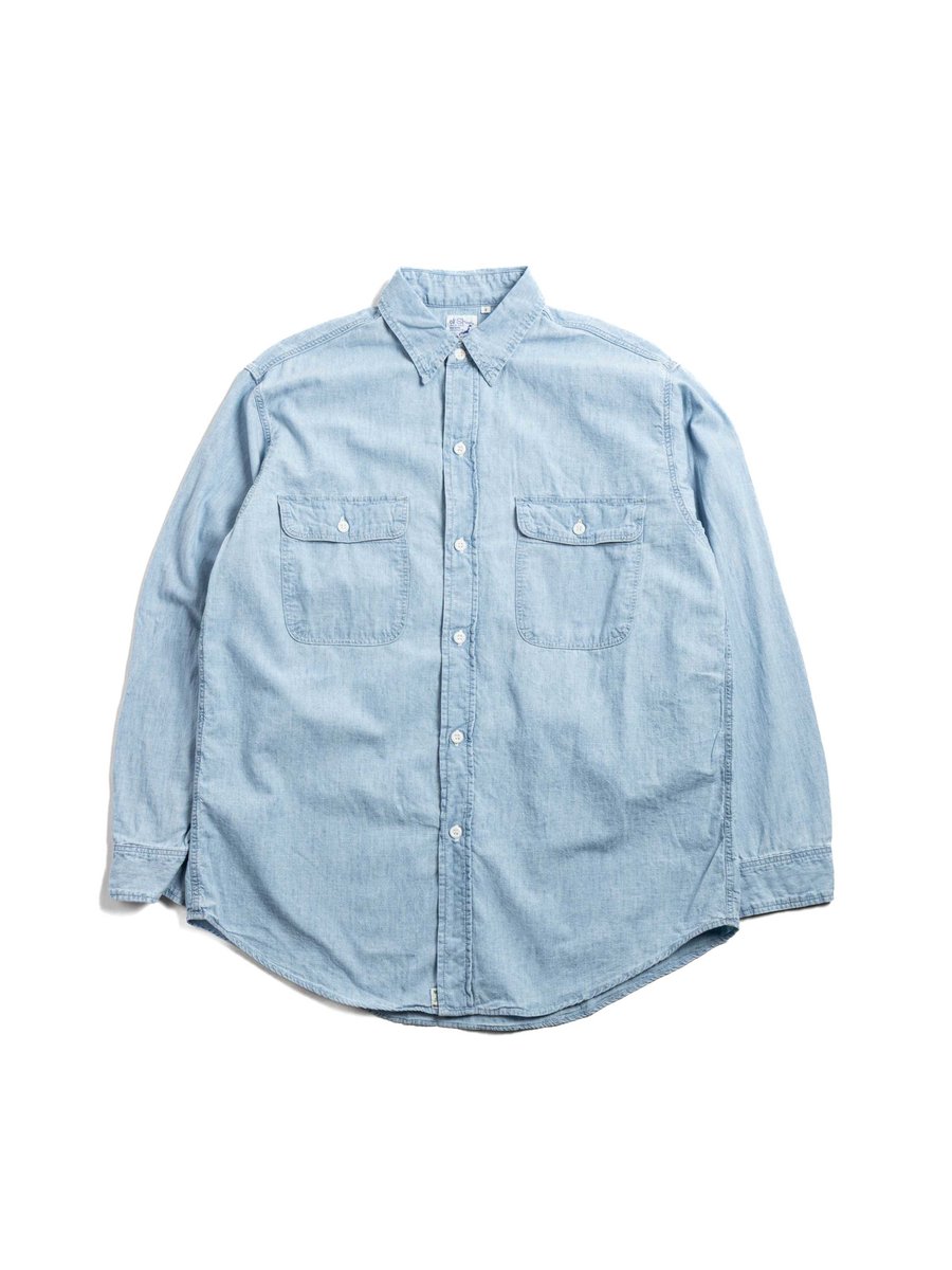 (8064) WORK SHIRT CHAMBRAY BLECHED 