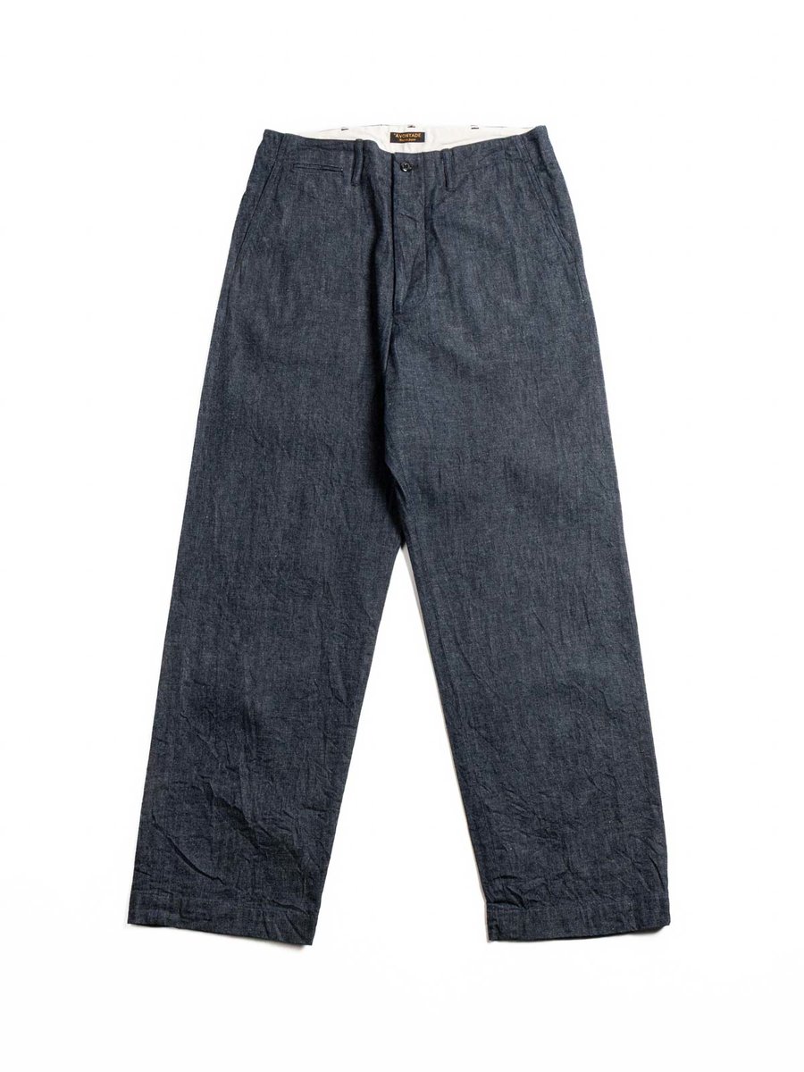 (VTD–0340–PT3) TYPE 45 CHINO TROUSER 10oz SELVEDGE DENIM INDIGO