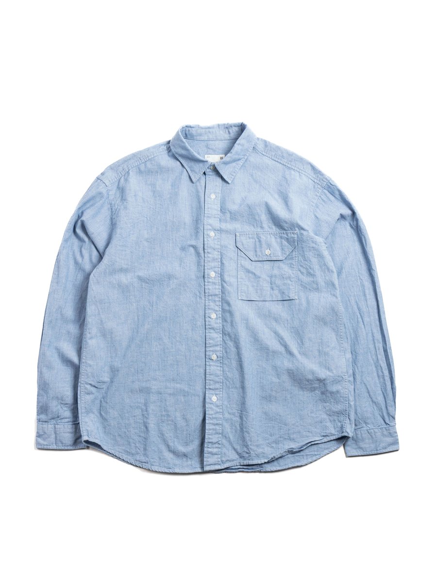 HORLISUN CLASSIC CHAMBRAY SHIRT LIGHT BLUE