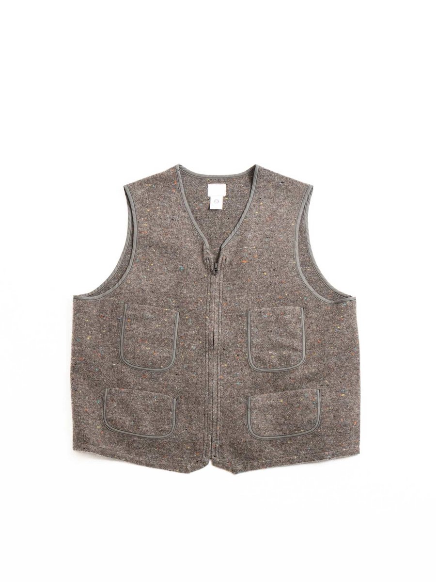 (1502–TWB) FLEECE VEST TRASHED WOOL BASE