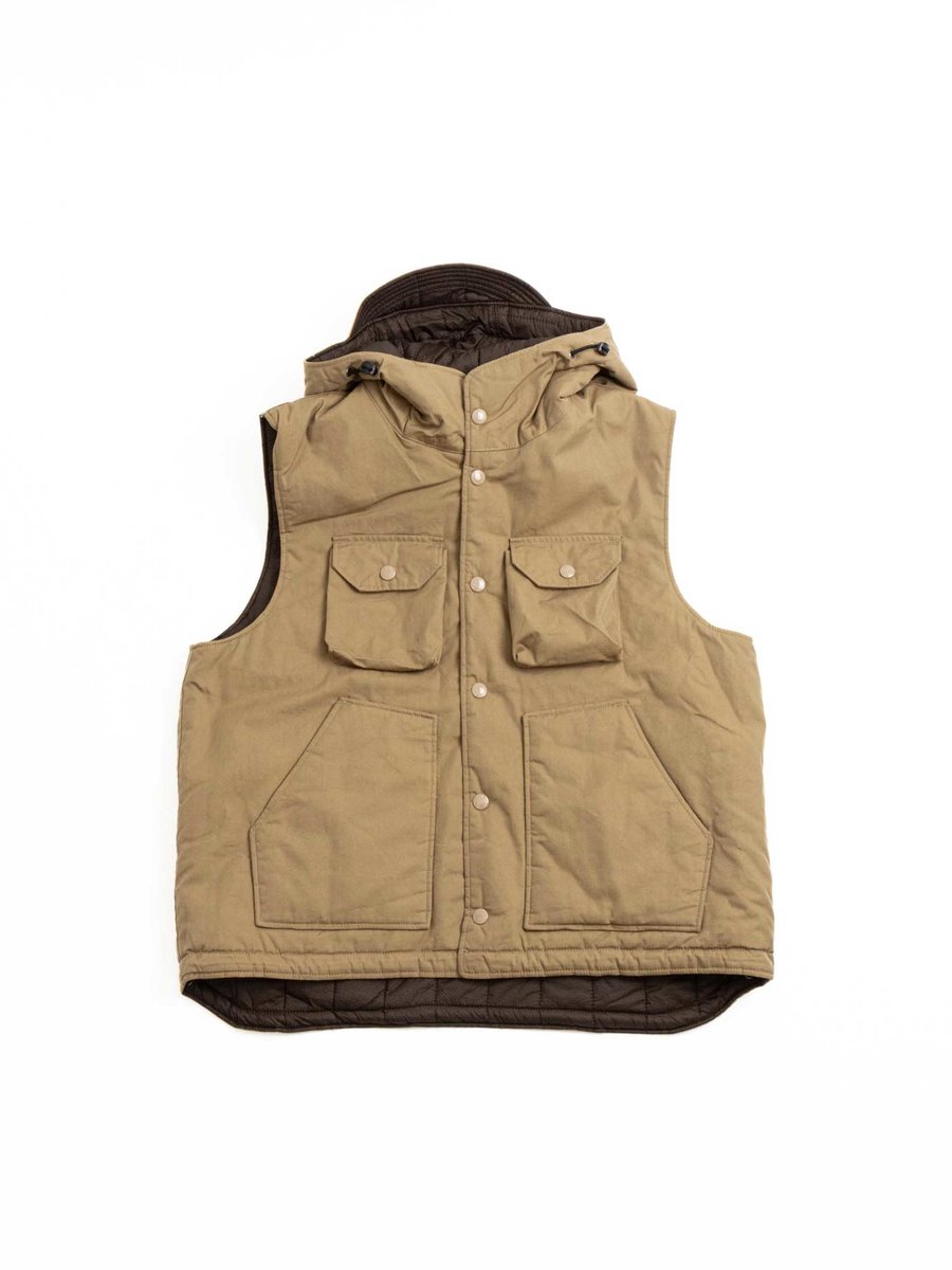 FIELD VEST KHAKI NYCO TWILL