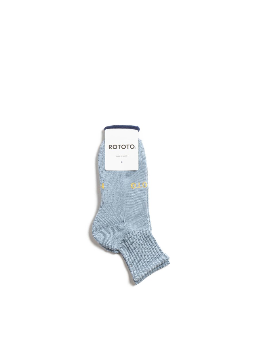 (R1667) EVERYDAY PILE ANKLE SOCKS L.BLUE