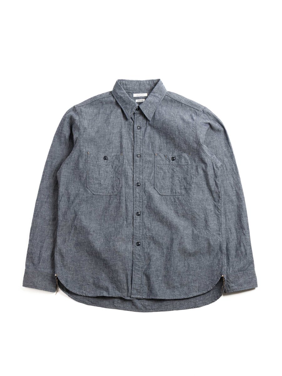 (SV–SH–010) SELVEDGE CHAMBRAY SHIRT INDIGO