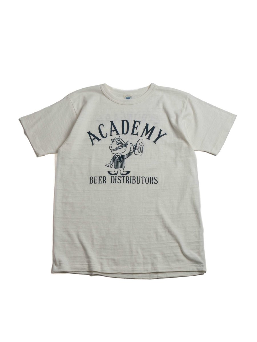 (JG–CS06) ACADEMY BEER DISTRIBUTORS T–SHIRT  OFF WHITE