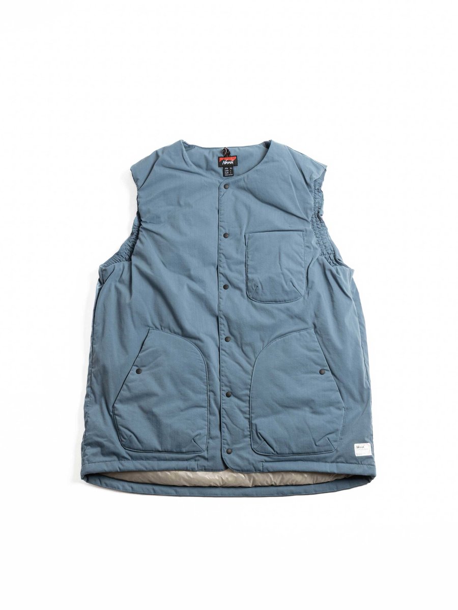 NANGA HINOC RIPSTOP INNER DOWN VEST F.BLU