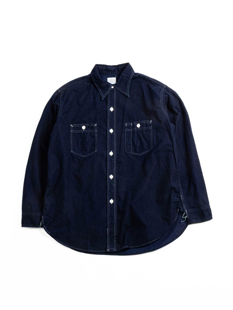ST LOUIS CHAMBRAY INDIGO FLANNEL