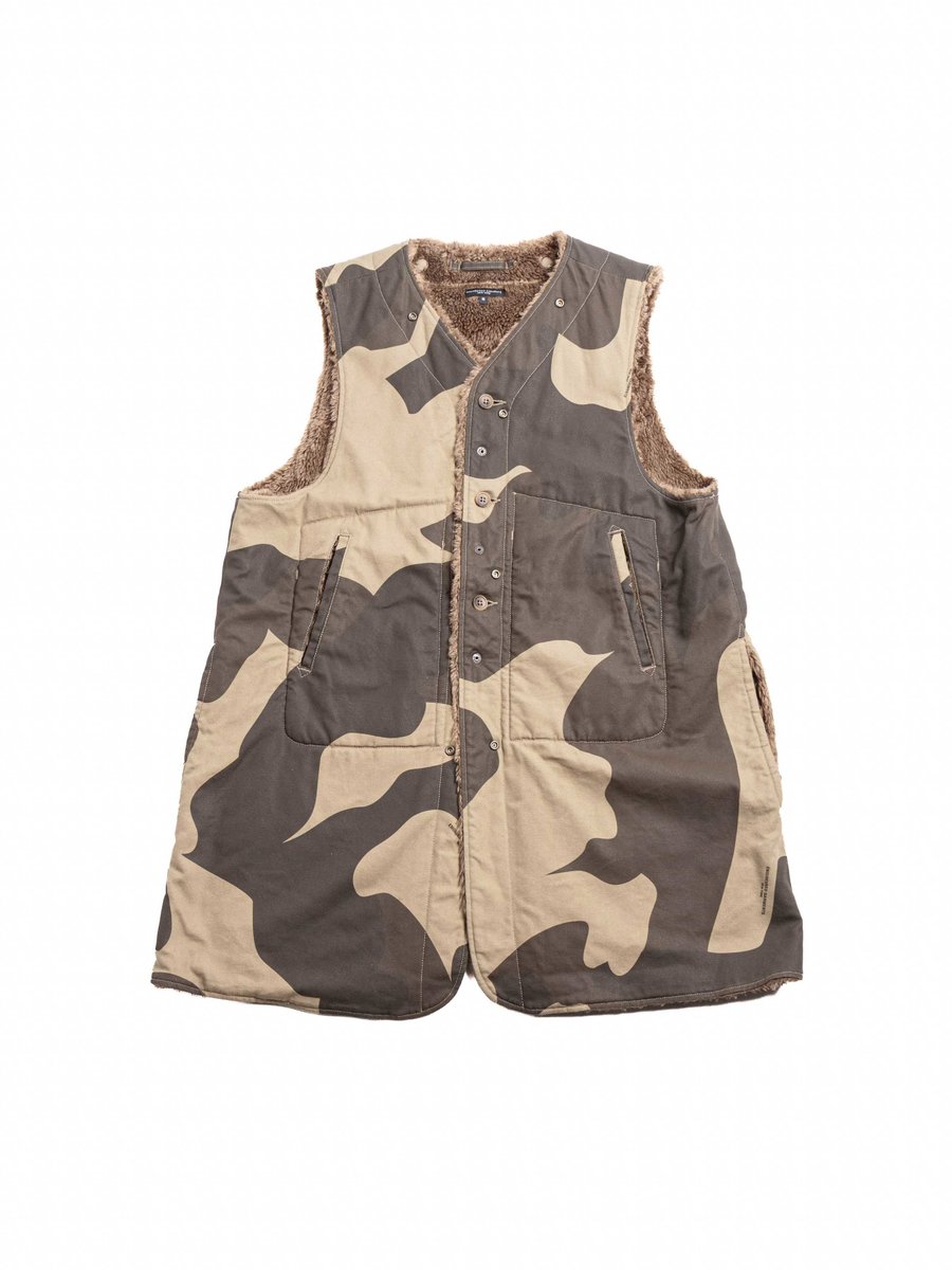LINER VEST BROWN MAMMOTH DUCK CAMO CANVAS