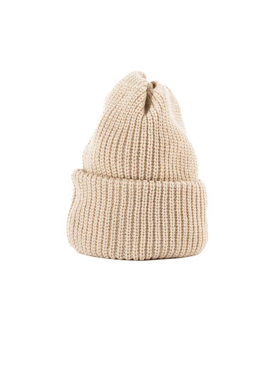 COZY CHUNKY BEANIE RAW BEIGE