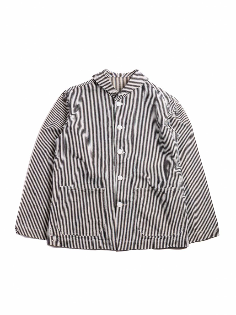 (LOT 2220) US NAVY SHAWL COLLAR COVERALL HICKORY STRIPE