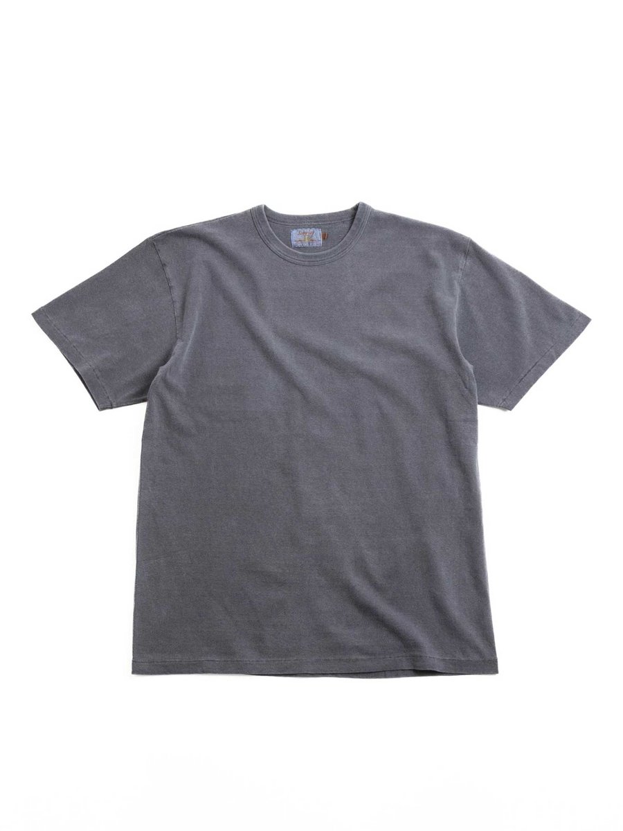 HALEIWA S/S T–SHIRT PIGMENT DYE BLUE GRAPHITE