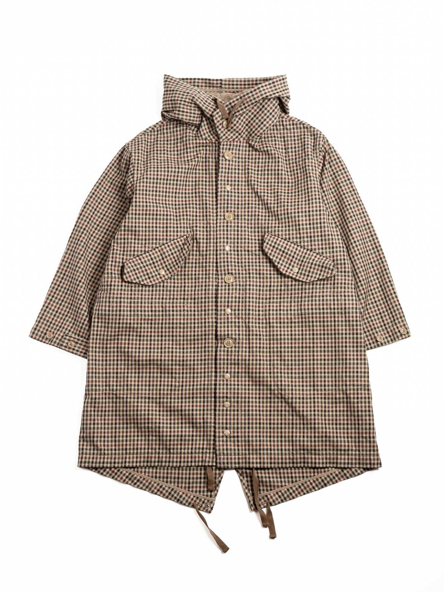 HIGHLAND PARKA / BROWN / OLIVE HEAVY GUN&ndash;CLUB CHECK
