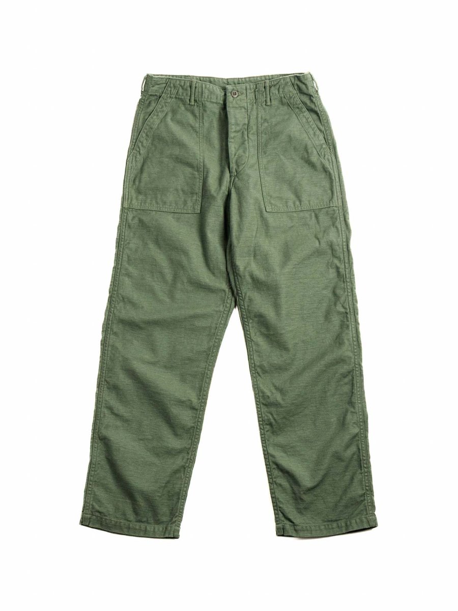 FATIGUE PANT (REGULAR FIT) REVERSE SATEEN GREEN