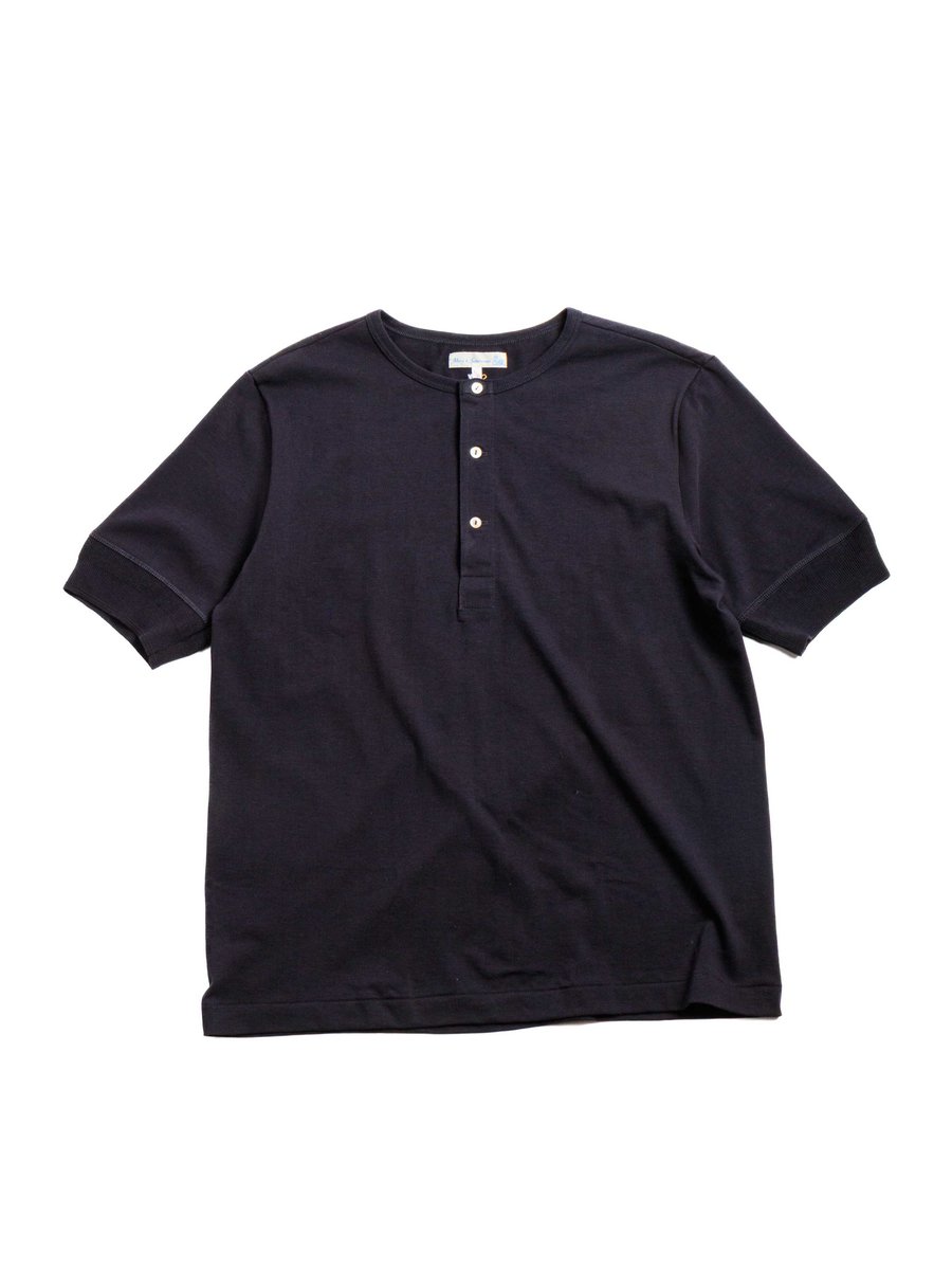 GOOD ORIGINALS 207 SHORT SLEEVE HENLEY MIDNIGHT
