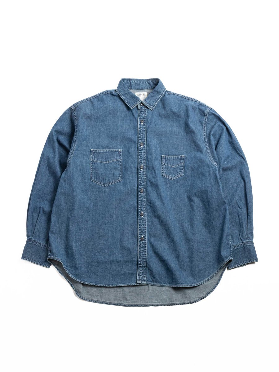 H.UNIT DENIM WORK SHIRT INDIGO