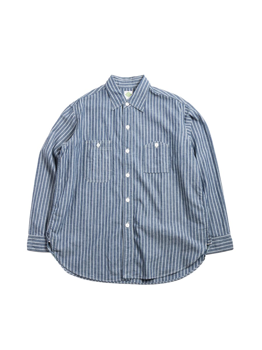 (1206&ndash;SC) NO.6 SHIRT / STRIPE CHAMBRAY / INDIGO