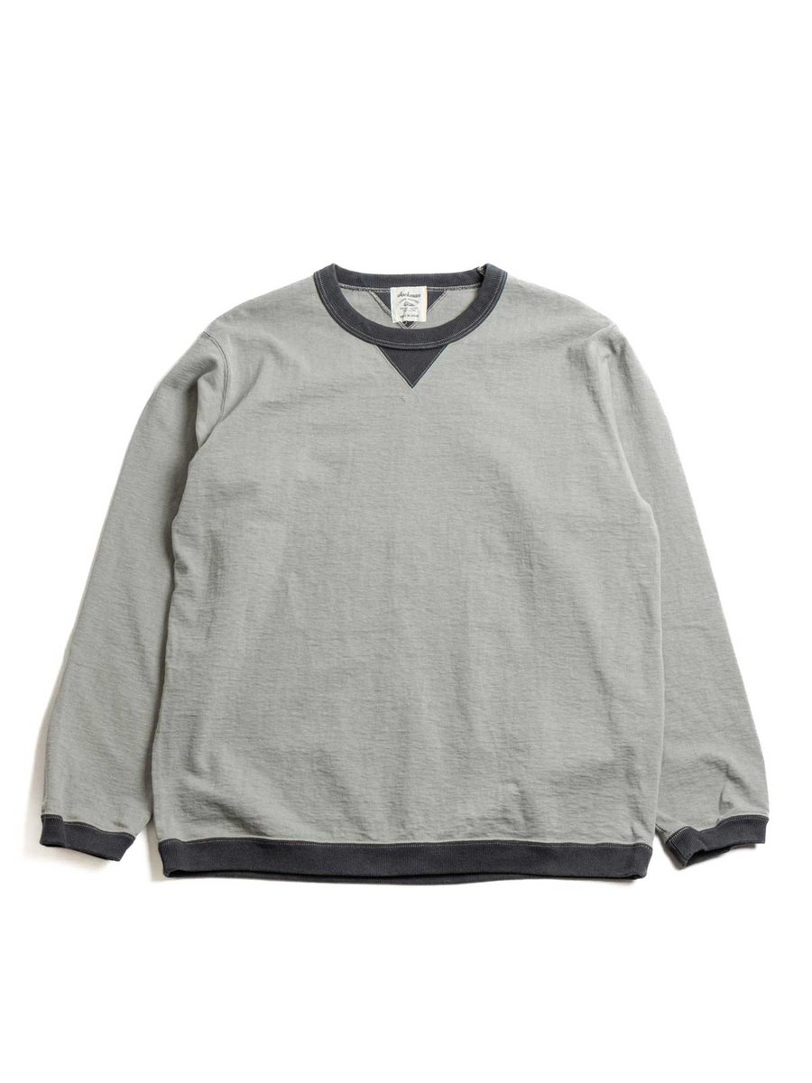 DOTSUME RIB L/S T–SHIRT DRY SAGE X GRAY