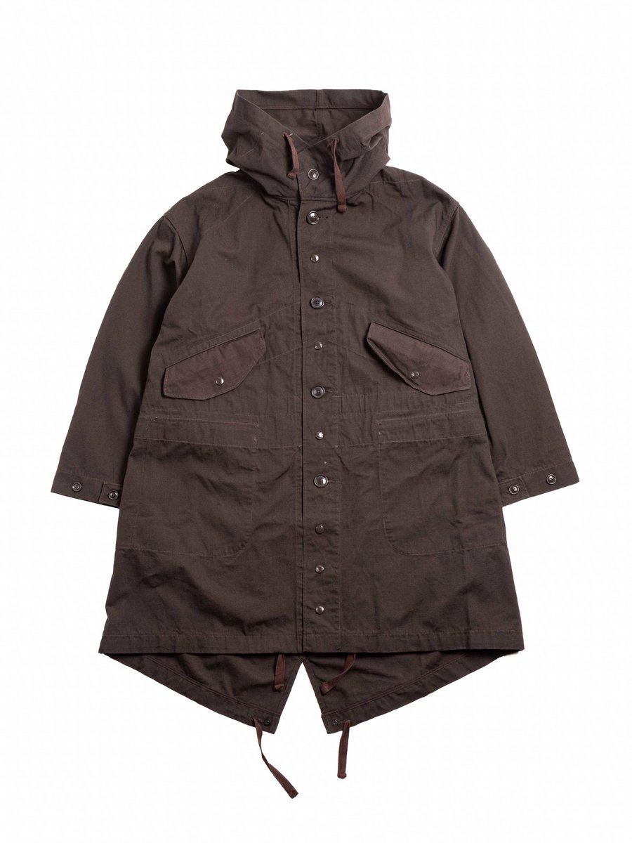 HIGHLAND PARKA DK. BROWN HEAVYWEIGHT COTTON RIPSTOP