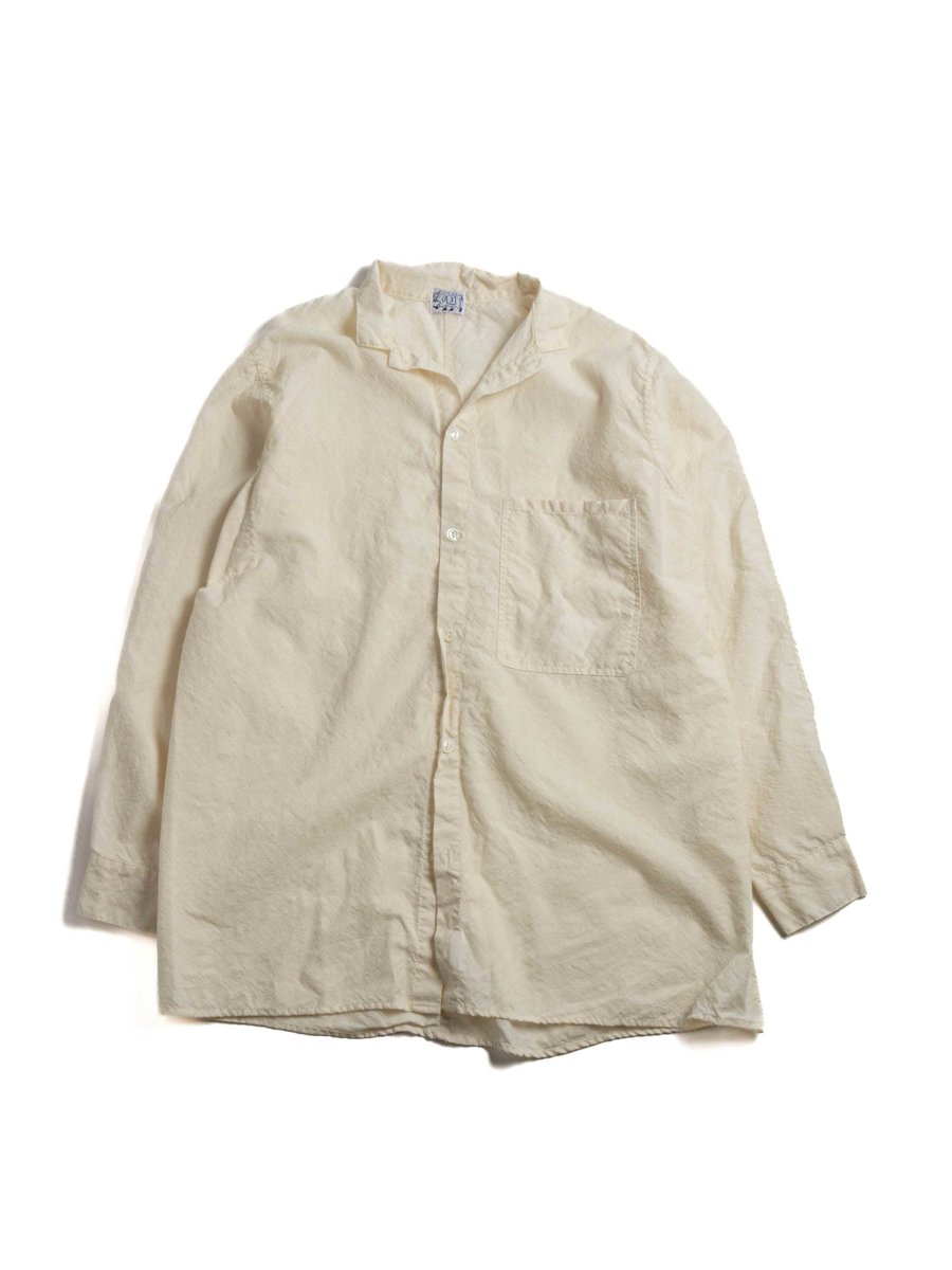 PLASTRON SHIRT WOOL CALICO RINSED