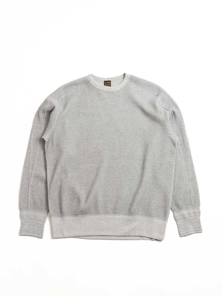 BIG WAFFLE CREW TOP GREY