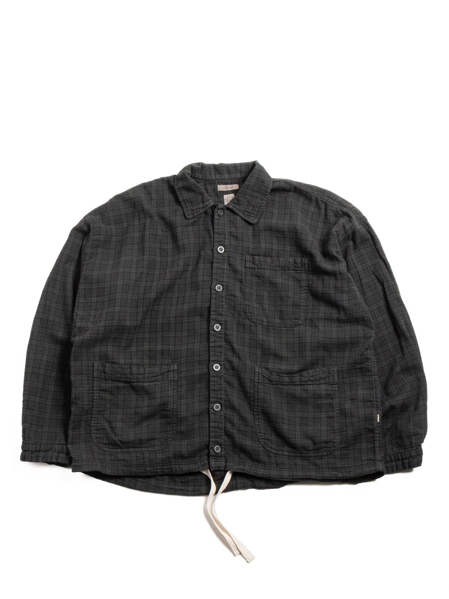 (SV&ndash;SH&ndash;029) PLAID COMFY SHIRT DARK BLUE