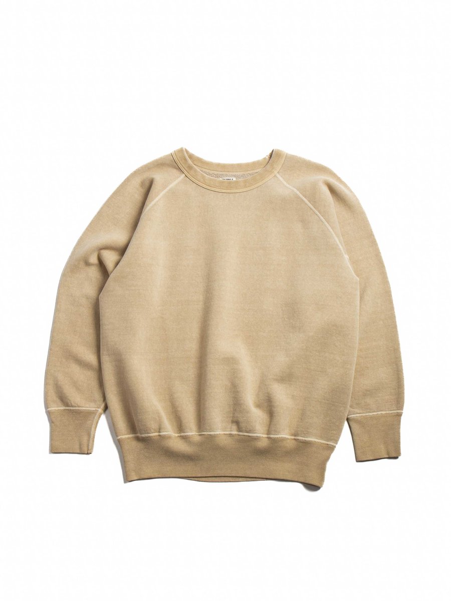 (LOT 83004PD) FLATSEAMS RAGLAN SWEAT SHIRT P.D. DARK BEIGE