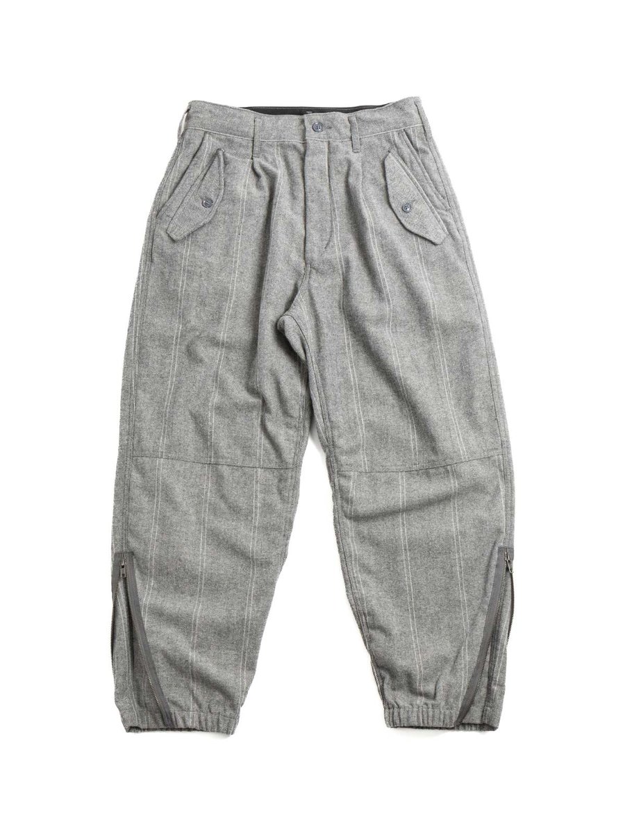 IAC PANT LT. GREY WOOL STRIPED HB