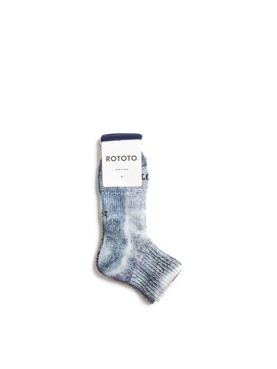 (R1518) HEMP ORGANIC COTTON ANKLE SOCK INDIGO / NAVY