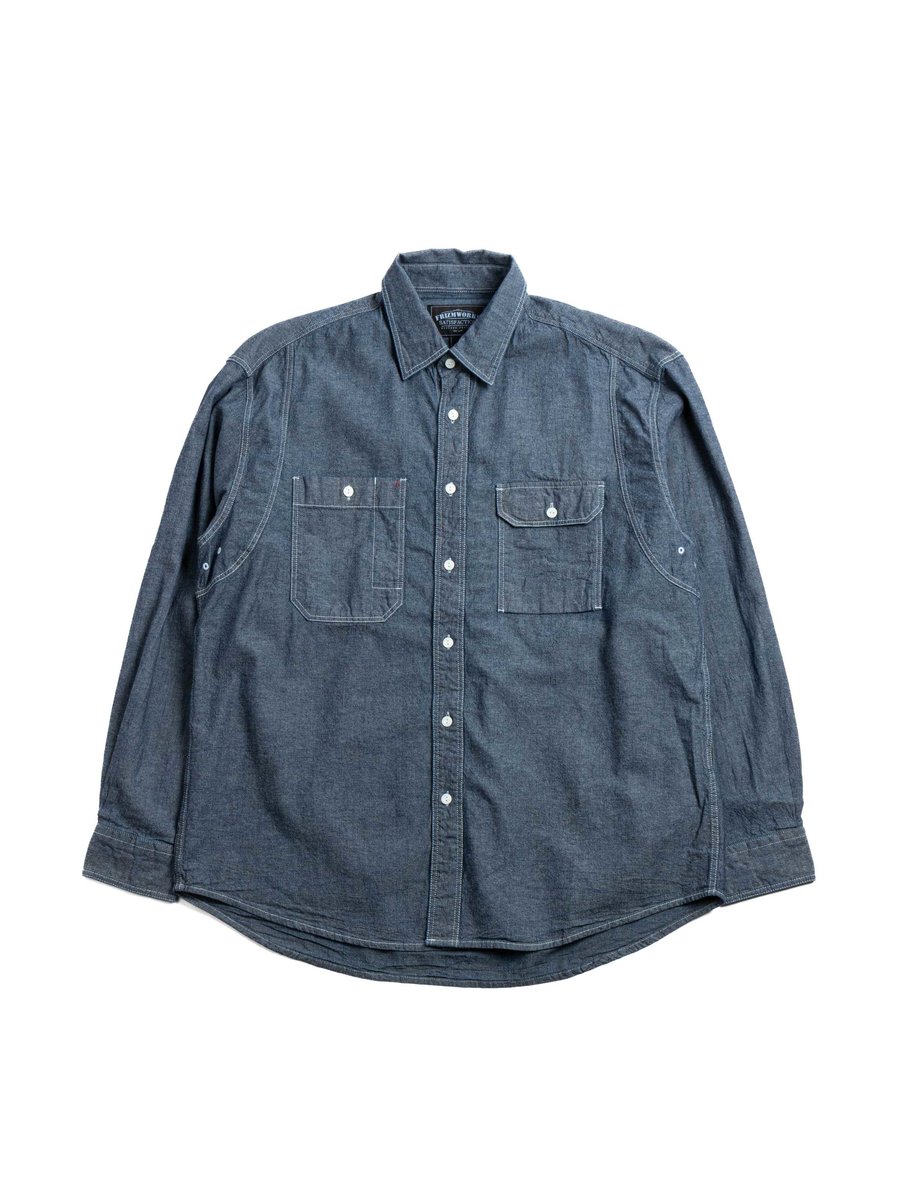 1920S CHAMBRAY WORK SHIRT INDIGO