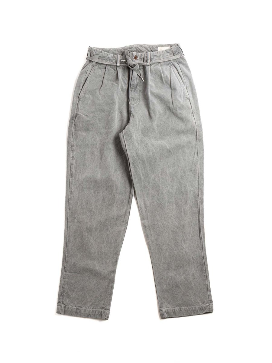 (SV–PT–001–11) 10oz CANVAS TAPERED 2TUCK PANTS SUMI