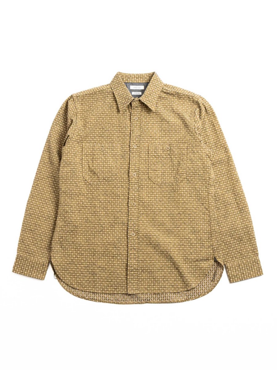 KURUME CROSS WORK SHIRT MUSTARD