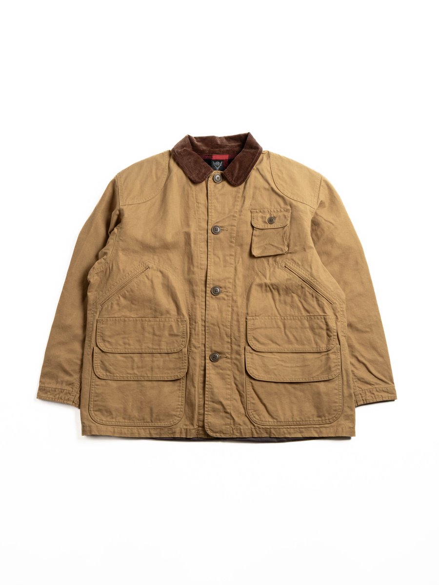 SOUTH2 WEST8 HUNTING JACKET OX / PARAFFIN COATING MUSTARD