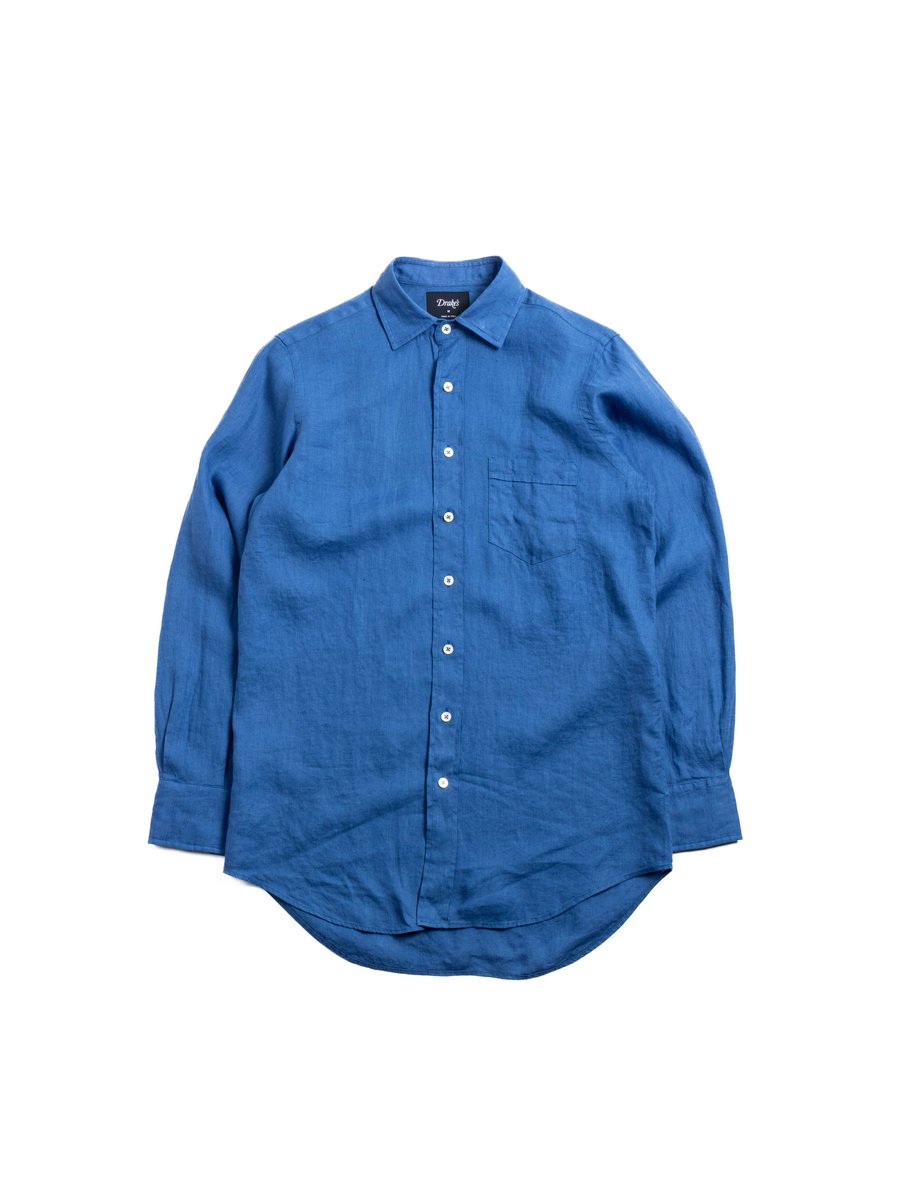 THE LINEN SUMMER SHIRT BLUE