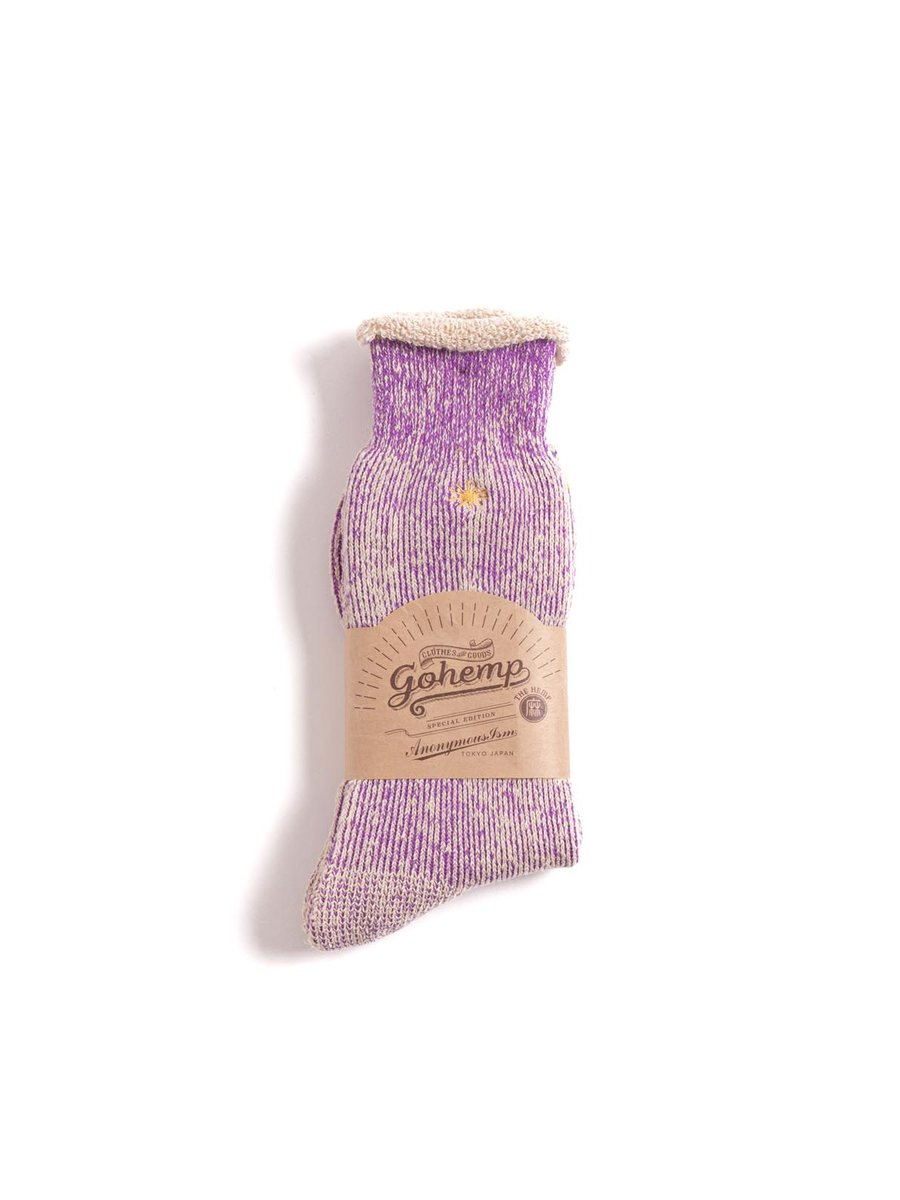 GO HEMP LOW GAUGE PILE CREW PURPLE