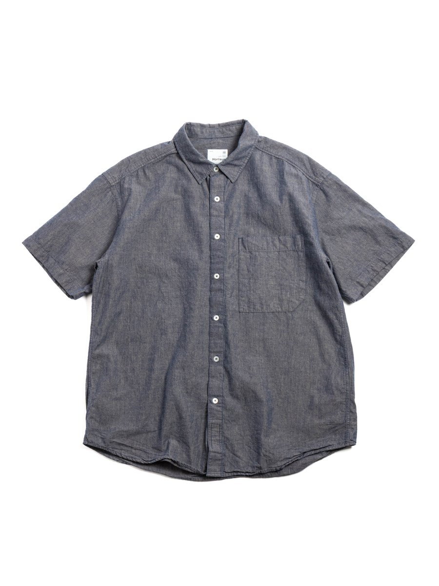 HORLISUN POOLE DENIM SHIRT BLUE