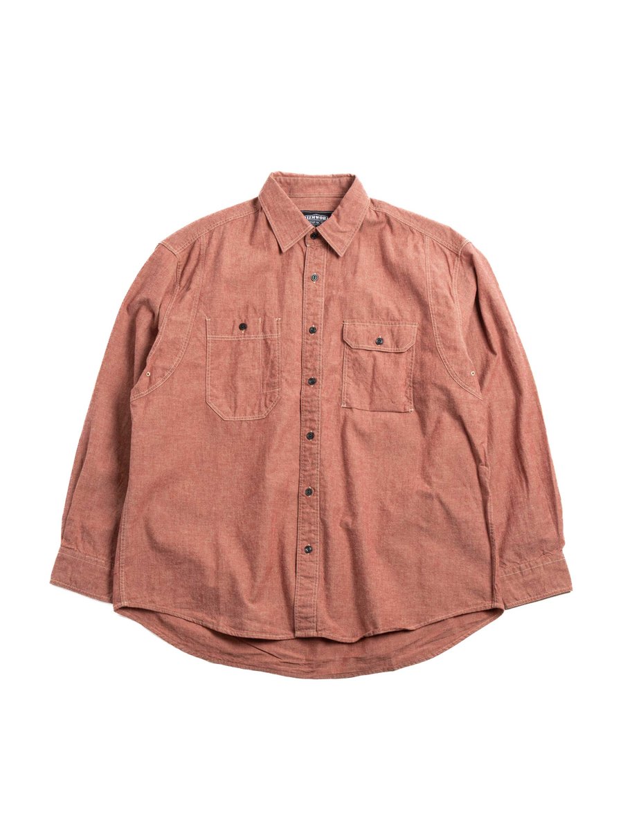 1920S CHAMBRAY WORK SHIRT RED