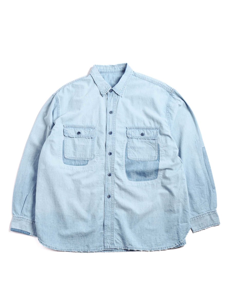 SHAWSHANK CHAMBRAY WORK SHIRT CUSTOM BLUE
