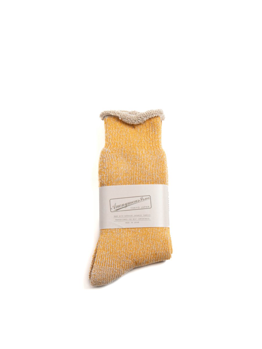 HEMP THICK PILE CREW MUSTARD