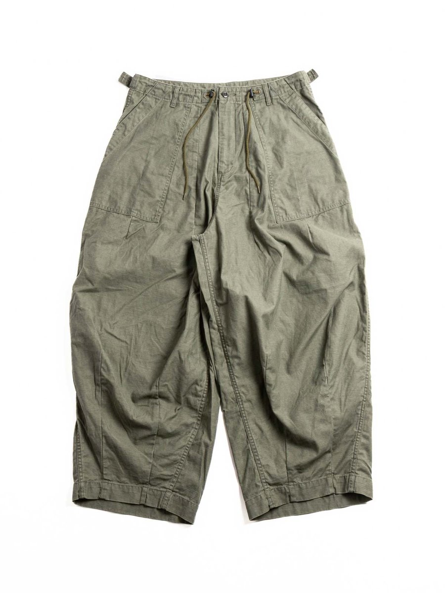NEEDLES H.D. PANT FATIGUE OLIVE