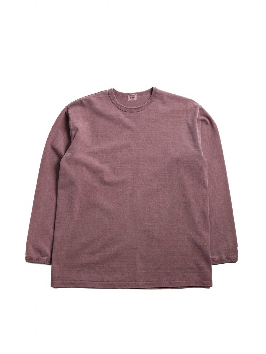 (LOT 58001PD) 9.5OZ  L/S TEE P.D BORDEAUX