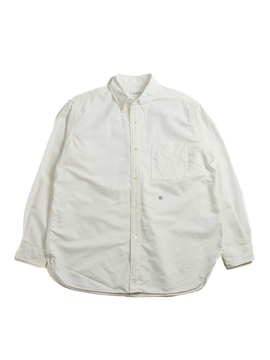 BUTTON DOWN WIND SHIRT WHITE