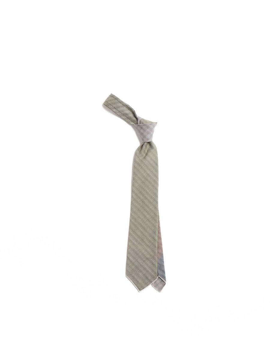 NECK TIE MULTI COLOR SMOKEY HORIZONTAL STRIPE