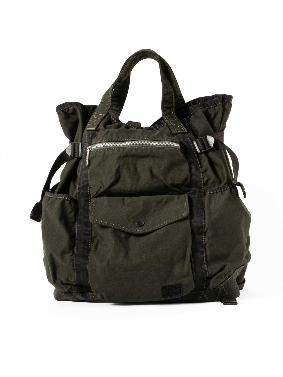 PORTER / CRAG 2WAY RUCK SACK OLIVE