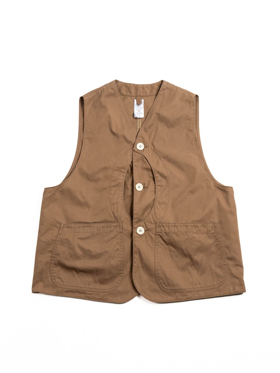 (CV002) &ndash; GAME VEST / MOCHA BROWN
