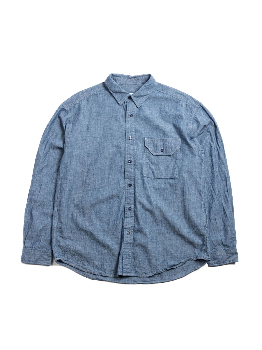 HORLISUN CLASSIC CHAMBRAY SHIRT NAVY
