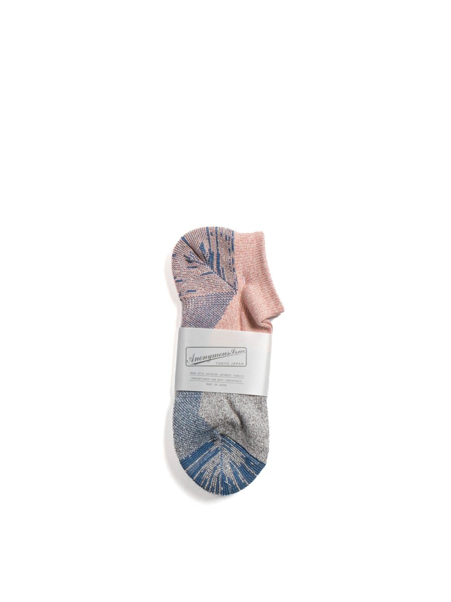 MOC PILE ANKLE SOCK INDIGO