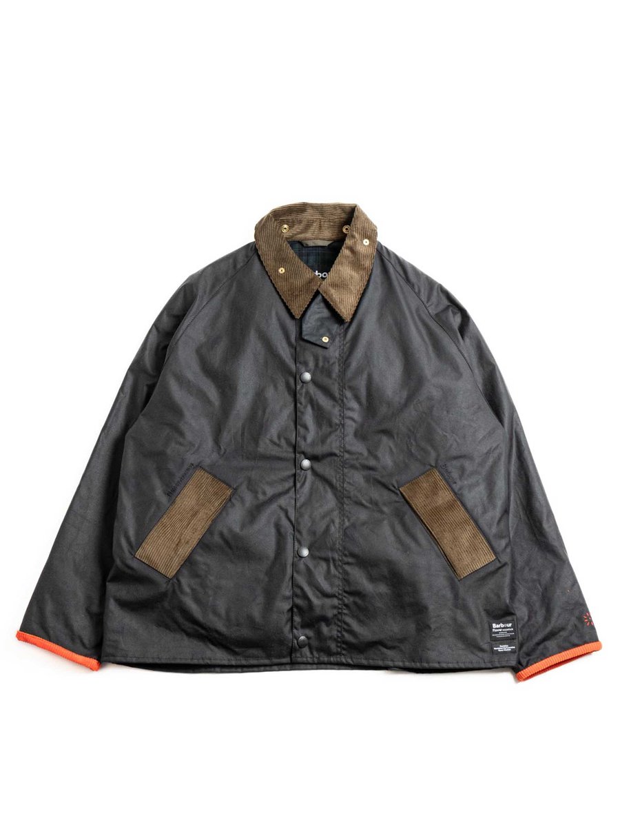 OS TRANSPORT WAX JACKET NAVY