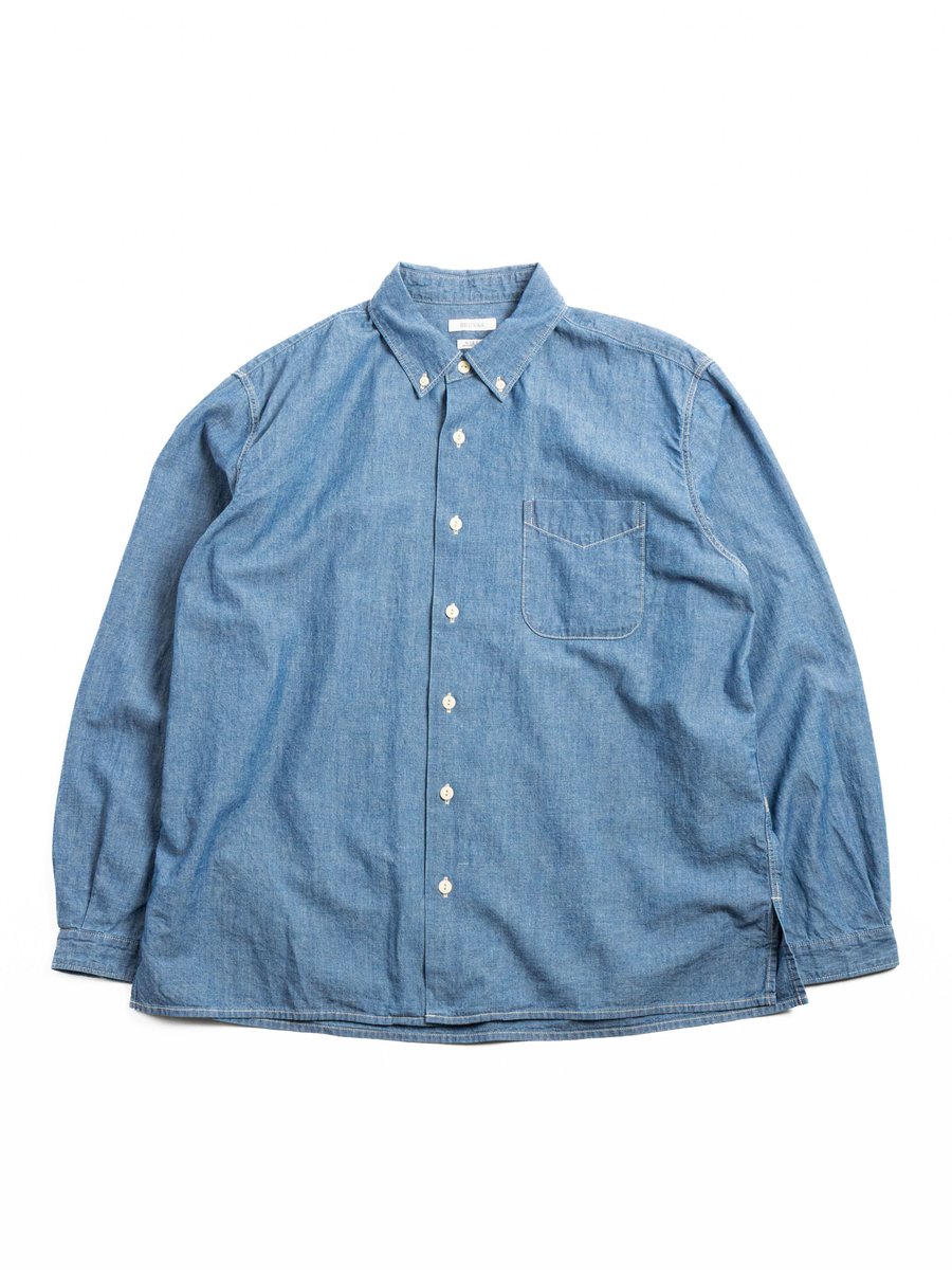 (SV&ndash;SH&ndash;030) CHAMBRAY L/S BD SHIRT BLUE
