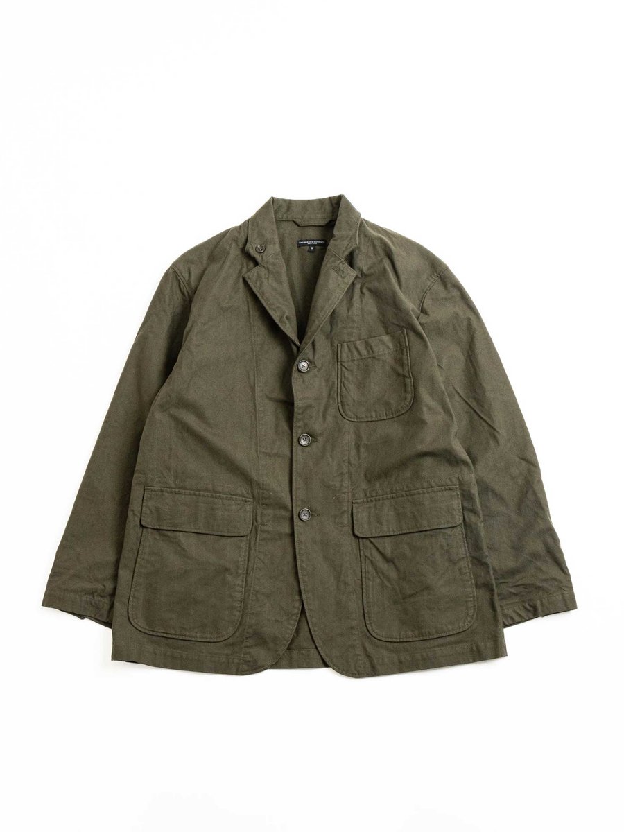 LOITER JACKET OLIVE COTTON BRUSHED HB